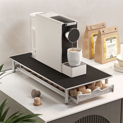良鼠家用咖啡胶囊收纳盒茶包收纳盒咖啡机增高底座抽屉置物架
