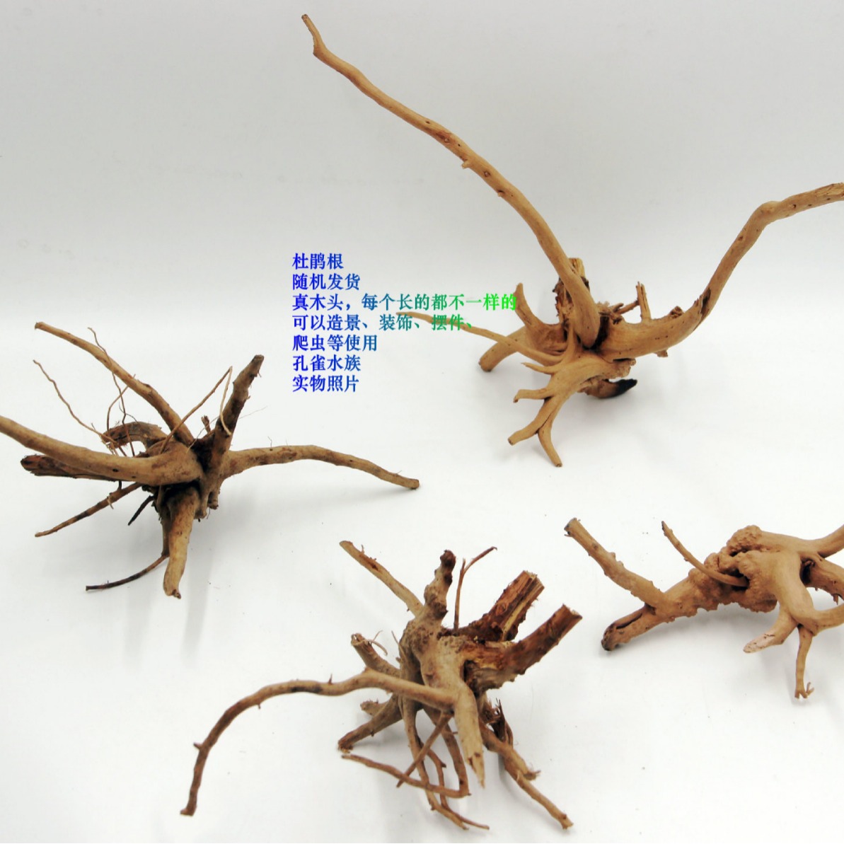 造景树根鱼缸沉木装饰流木水族布景木头朽木树根鱼缸艺术摆件