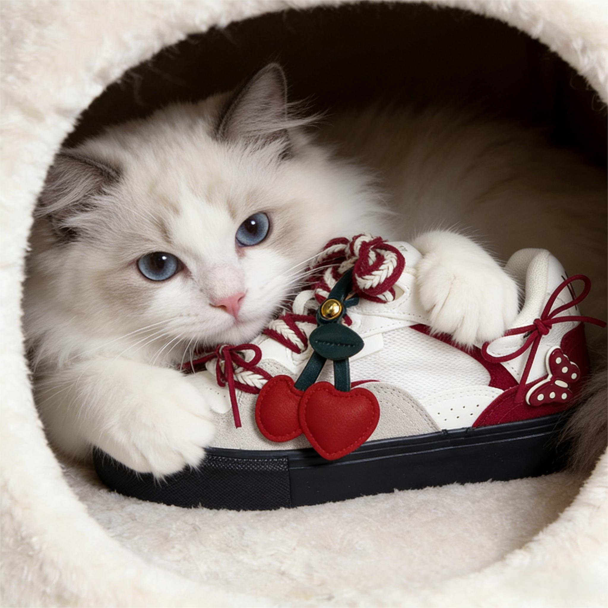 咪酱MEJON休闲风系带平底鞋女四季户外耐磨圆头白鞋厚底,女鞋,时尚休闲鞋,淘宝优惠券,粉丝福利购,淘宝优惠卷