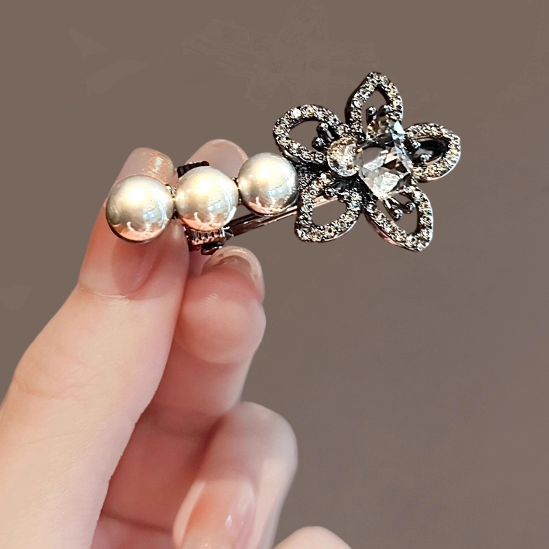 简约高端镂空花朵珍珠精致侧边夹韩版优雅刘海碎发夹懒人鸭嘴夹子,饰品/流行首饰/时尚饰品新,发饰,淘宝优惠券,粉丝福利购,淘宝优惠卷