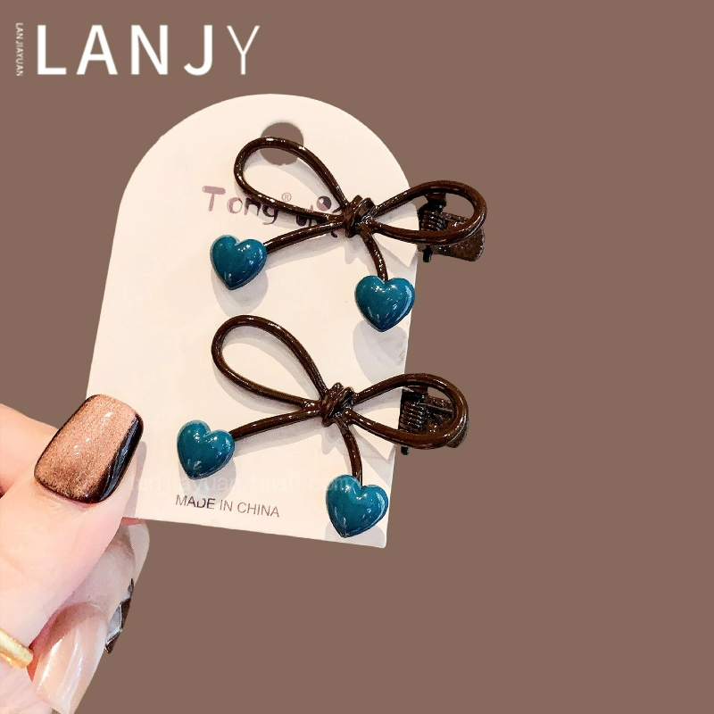 韩版甜美复古爱心蝴蝶结边夹时尚高端刘海夹精致洋气发夹发饰发卡,饰品/流行首饰/时尚饰品新,发饰,淘宝优惠券,粉丝福利购,淘宝优惠卷