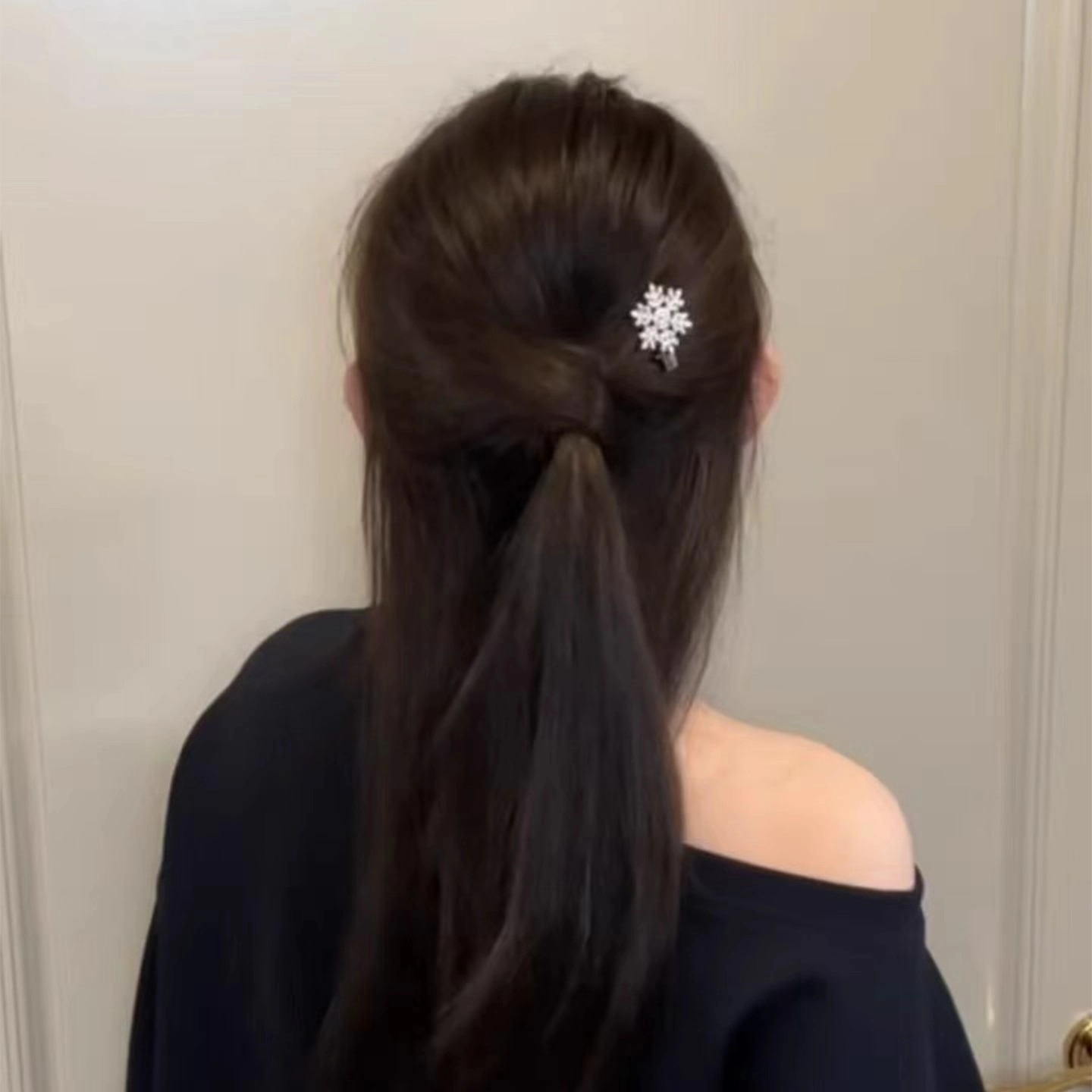 白色雪花发夹女前额刘海夹侧边夹精致发卡圣诞节氛围感发饰头饰,饰品/流行首饰/时尚饰品新,发饰,淘宝优惠券,粉丝福利购,淘宝优惠卷
