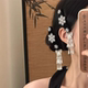 「雪夜听风」精致雪花蝴蝶流苏发夹2025新款 女秋冬侧边夹发卡发饰