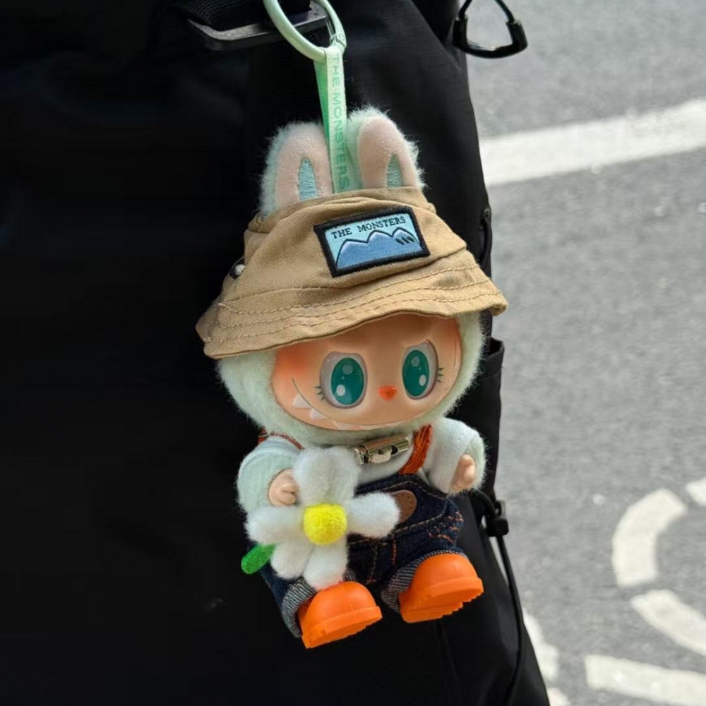拉布布玩偶正品labubu公仔娃衣