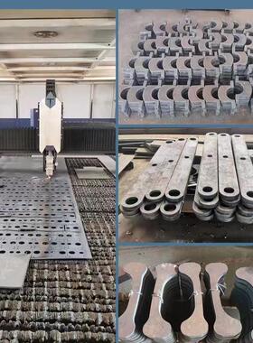 高强耐磨钢板nm400/450/500合金40cr42crmo65锰mn13Q45号铁板切割