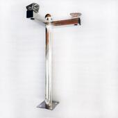 监控摄像机枪球机不锈钢支架304室外围墙楼顶立杆加长L型壁装 立柱