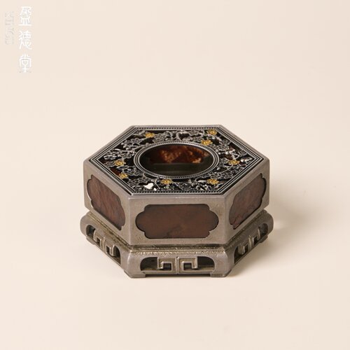 盈德堂古锡温茶炉家用办公室暖茶炉户外蜡烛冬天烧水炉室内温茶器