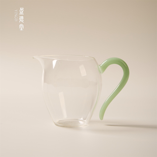 盈德堂耐热高硼硅公道杯家用办公室茶海凤尾公杯功夫茶具茶道配件