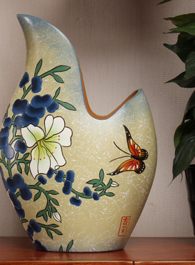 新中式陶瓷餐厅电视柜装饰品冰箱隔断橱柜展示酒柜茶叶架客厅摆件