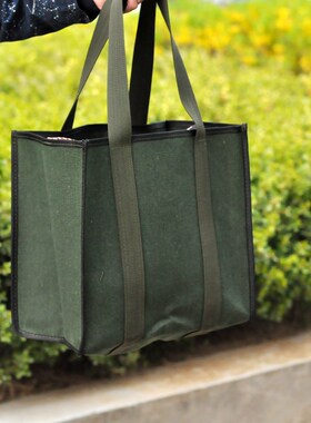 手提工具包多功能维修帆布加厚工具袋耐磨安装军绿色定制印大容量