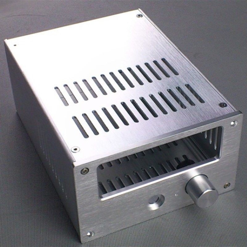 银色胆耳放机箱 小型胆耳放全铝机箱 专配本店WCF胆耳放,影音电器,机箱,淘宝优惠券,粉丝福利购,淘宝优惠卷