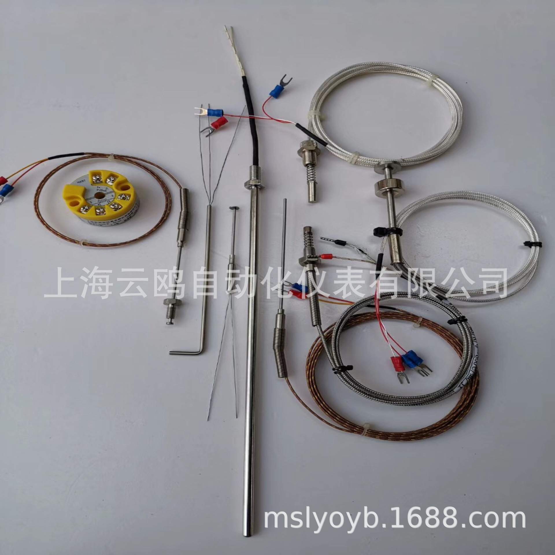 k型双支铠装热电偶WRNK2-281/381铠装丝304不锈钢耐800度