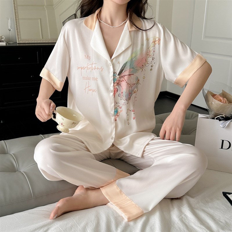 速发时尚休闲睡衣母亲节礼物送妈妈长辈生日礼物家居服套装夏