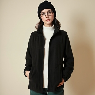 高端摇粒绒外套女士冬季 加绒加厚立领防风保暖冲锋衣内胆抓绒衣男