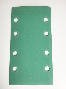 大美长方形干磨砂纸 绿色8孔植绒打磨腻子汽车木工90/180mm