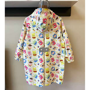 新2025日系速干透气儿童雨衣防暴雨男女幼儿园防水雨披学生书包位