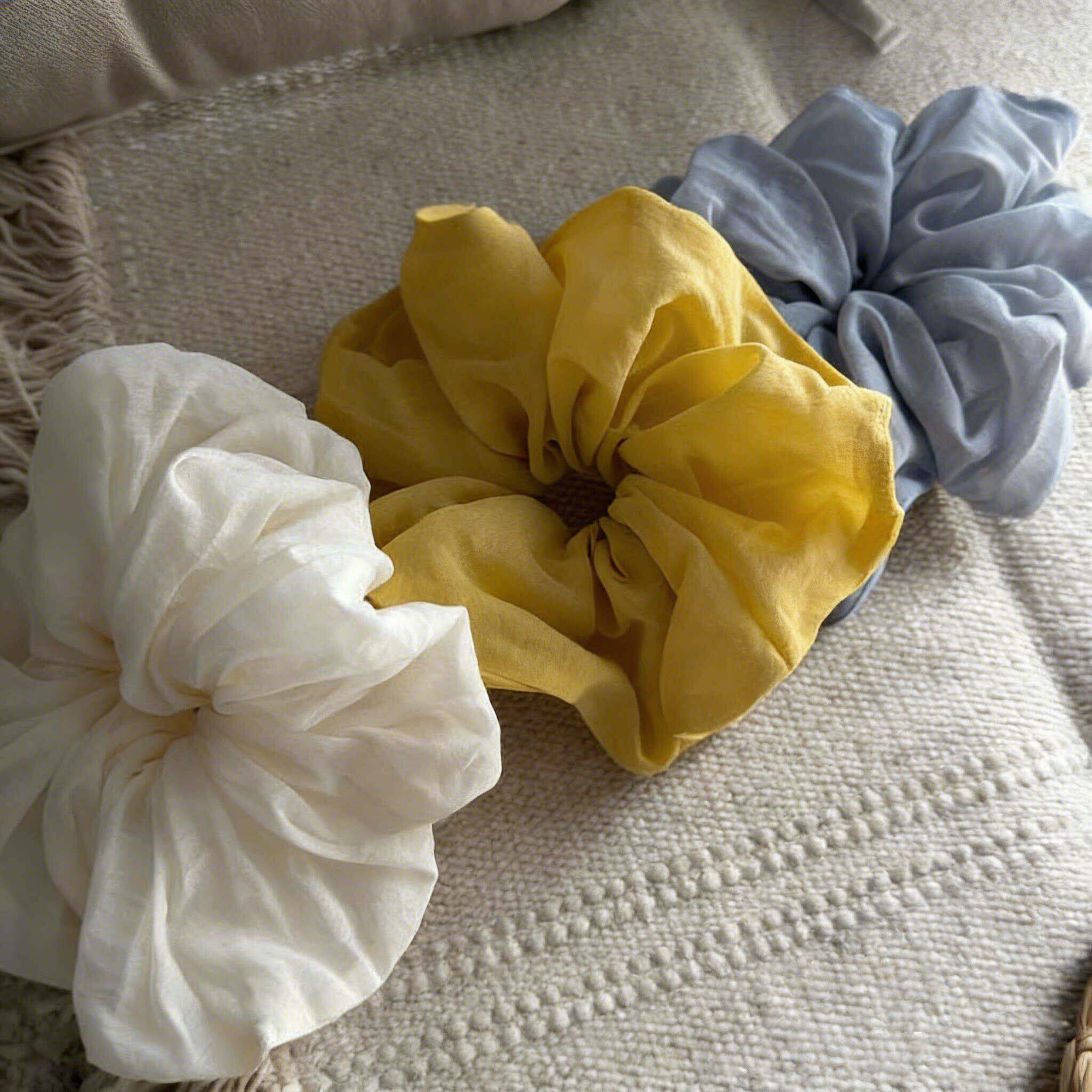 韩系2026早春大肠发圈女高级感百搭扎发绳气质丸子头马尾头绳发饰