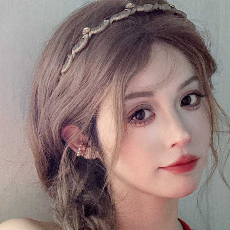 洋气水钻编织波浪发箍