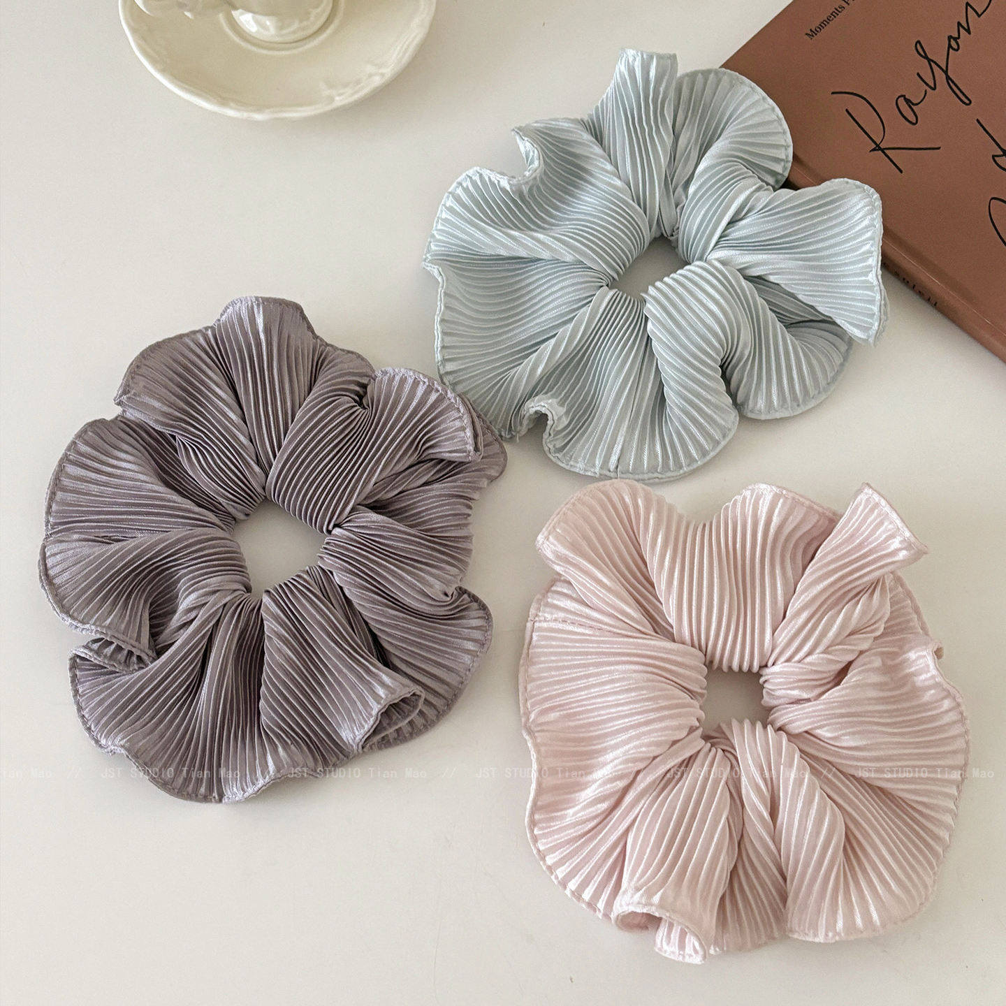 韩系彩色褶皱大肠发圈女扎头发绳大号低马尾头绳温柔气质发饰皮筋,饰品/流行首饰/时尚饰品新,发饰,淘宝优惠券,粉丝福利购,淘宝优惠卷