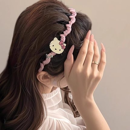 可爱甜美少女HelloKitty高颅顶带齿波浪发箍女洗脸发卡头箍发饰女