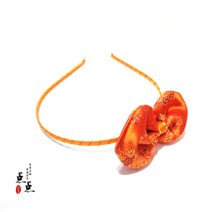 头饰复古宝宝发箍中国风发饰小女孩头箍 手工定制儿童唐装 点点