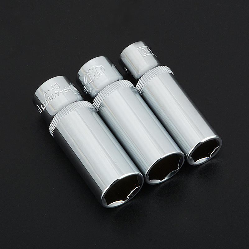 中飞10mm-3/8接口铬钒钢加长六角套筒汽保维修工具五金工具附件