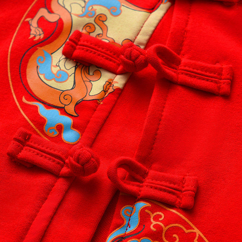 男宝1一周岁宴礼服抓周衣服婴儿唐装男童牛宝宝男孩汉服套装秋冬2