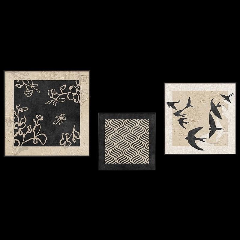 2023新款小众中古法式复古侘寂风客厅装饰画卧室挂画牀头主卧饭厅图片