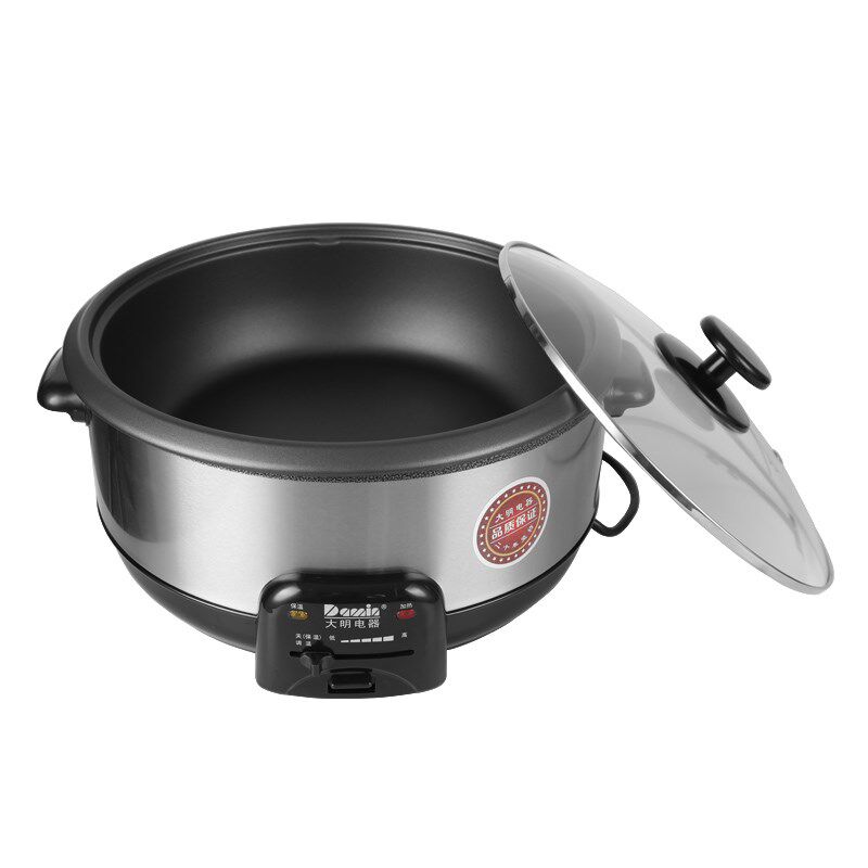 大明电火锅家用分体式电炒锅韩式海鲜边炉锅大容量宿舍炒锅