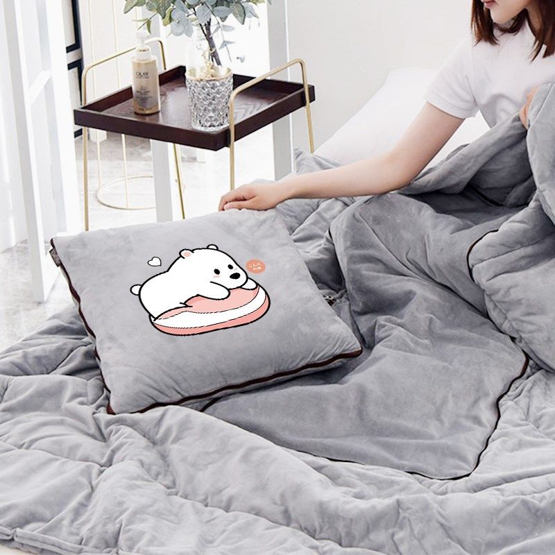 抱枕被子两用办公室折叠午睡枕头毯子二合一沙发汽车靠枕车载加厚,居家布艺,抱枕被,淘宝优惠券,粉丝福利购,淘宝优惠卷