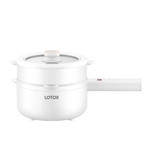 lotor婴儿辅食锅电煮锅蒸煮一体多功能宝宝专用陶瓷油不粘小奶锅