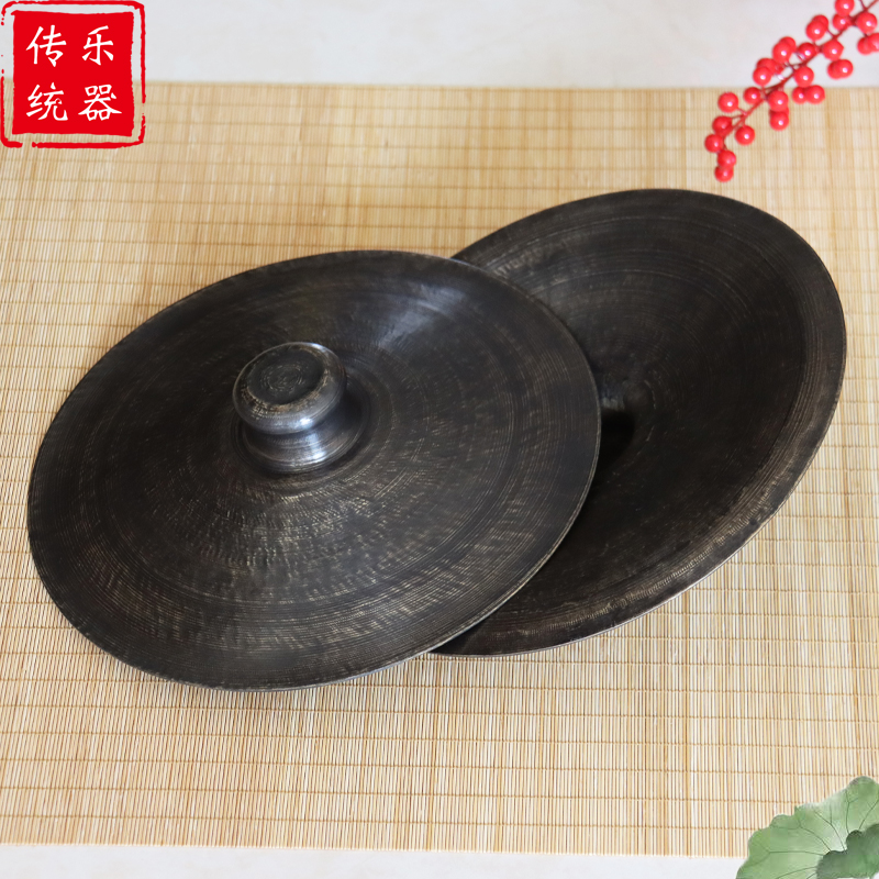 青铜黑铙铜铙黑钹大镲25公分30厘米35手工铙乐器老式铙钹全套