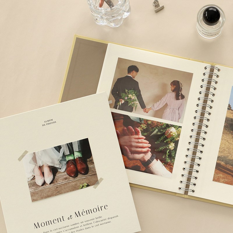 韩国paperian硬面线圈旅行成长影集4格相片覆膜相册4x6照片收纳册