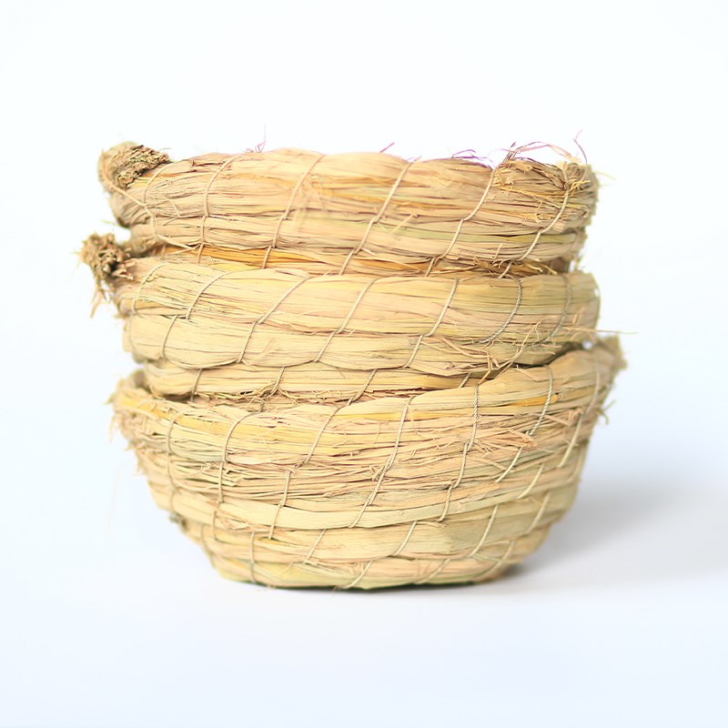 芦丁鸡草编窝鸟窝鹦鹉鸟巢窝虎皮牡丹造景用品下蛋孵蛋专用鸡窝