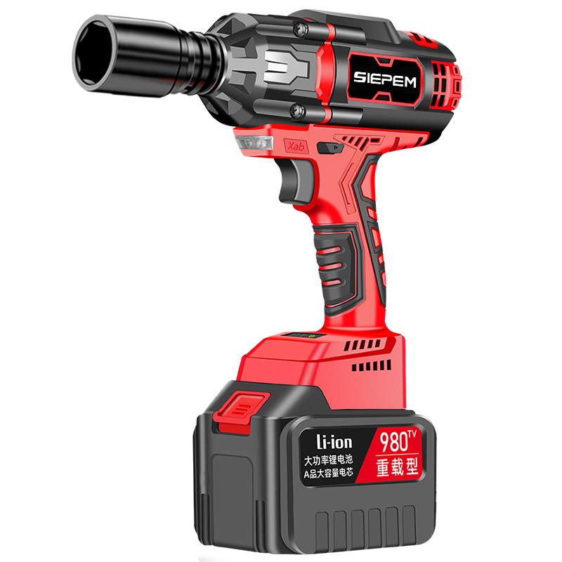 世邦无刷电动起子大扭力轮胎汽修工具锂电气动扳手充电冲击板手架