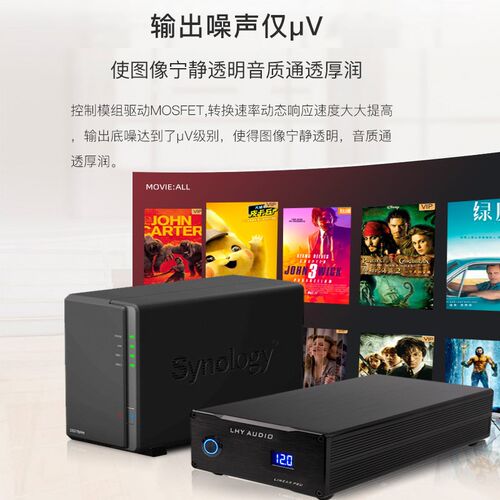 Synology群晖 DS720+ DS920+ NAS网络云储存升级发烧直流线性电源