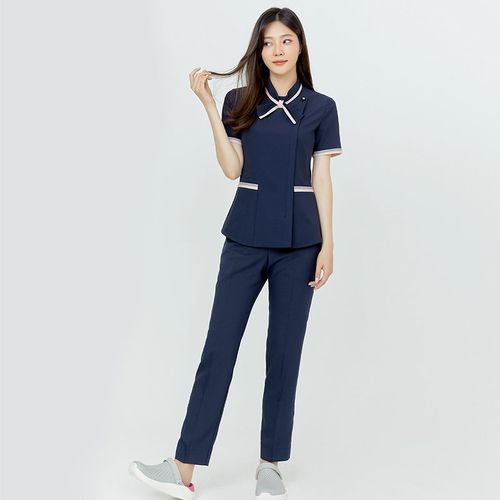 韩式时尚夏季医护制服口腔护士服产后月子中心护理师导医美容工服