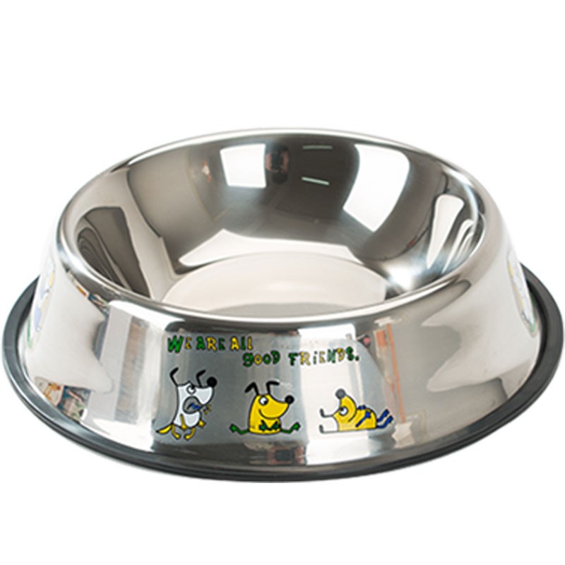 狗碗狗盆大型犬防打翻大号不锈钢狗狗食盆饭盆粮水碗中型宠物用品