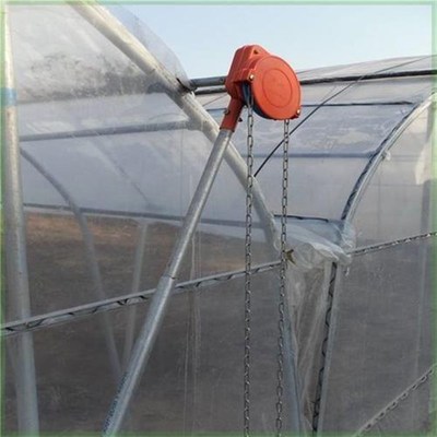 温室大棚配件新款卷膜器手动手摇卷帘机放风养殖场侧顶通风摇膜器