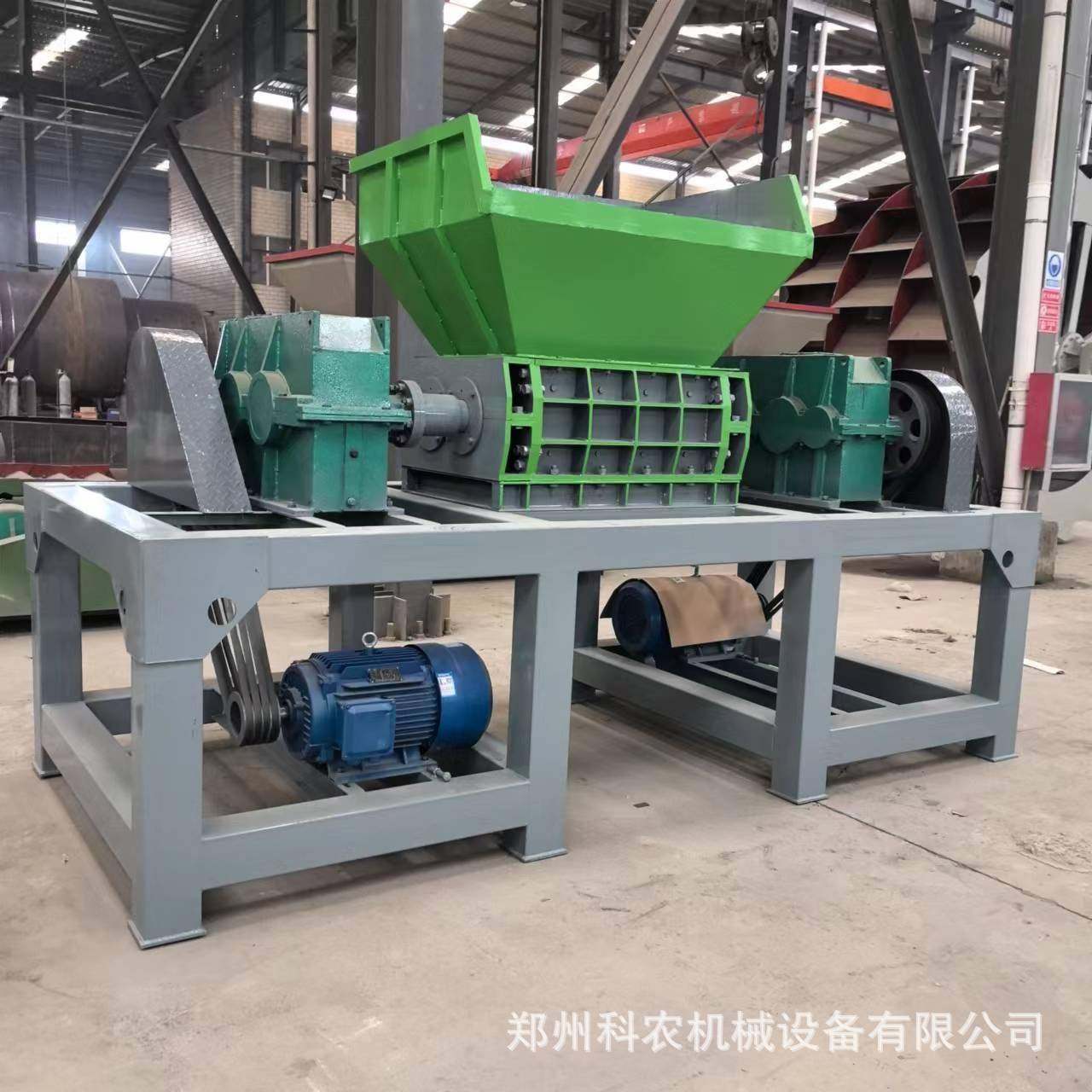 800型废旧纸箱木材撕碎机 煤气罐挤压撕碎机 塑料汽车轮胎粉碎机,机械设备,粉碎机,淘宝优惠券,粉丝福利购,淘宝优惠卷