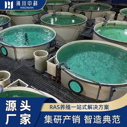 PP圆形塑料鱼池水产养殖一体水桶高密度大型水循环室内户外成品箱