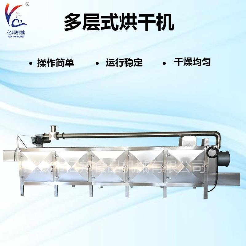 厂家设计食品原料烘干设备连续式5层干燥线 多层网带式槟榔烘干机