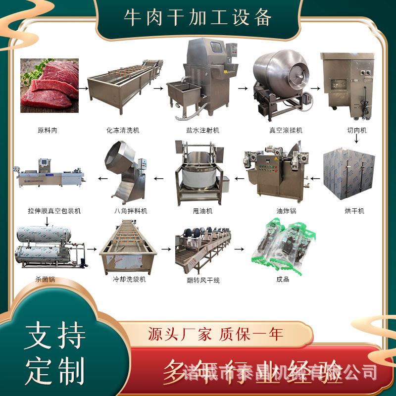 碳烤牛肉干设备卤味牛肉干巴全套加工机器炒制牛肉干生产线设备