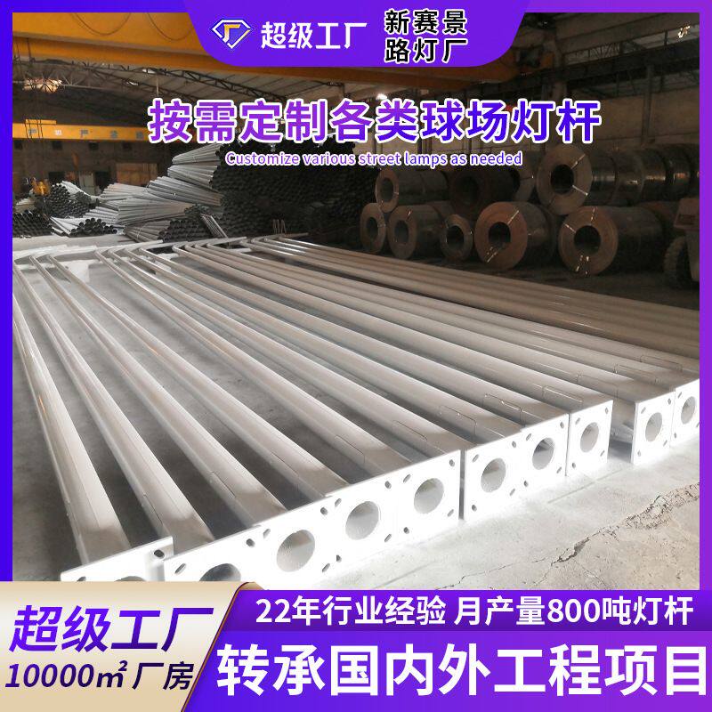 厂家 太阳能灯具分体式路灯杆各类规格户外工程足球篮球场灯杆