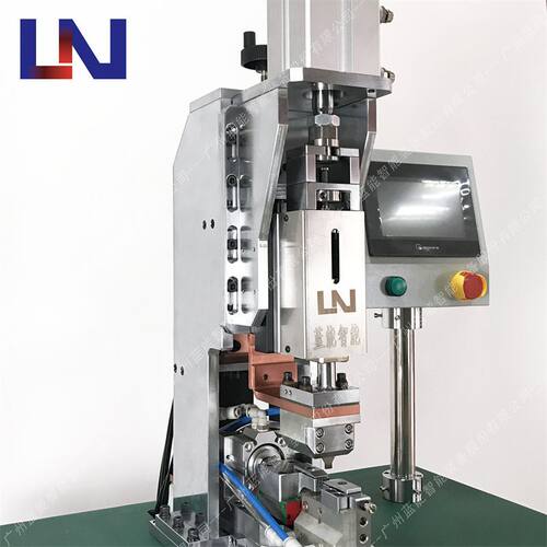 蓝能圆线电机定子引线漆包线铜鼻子热熔焊接机