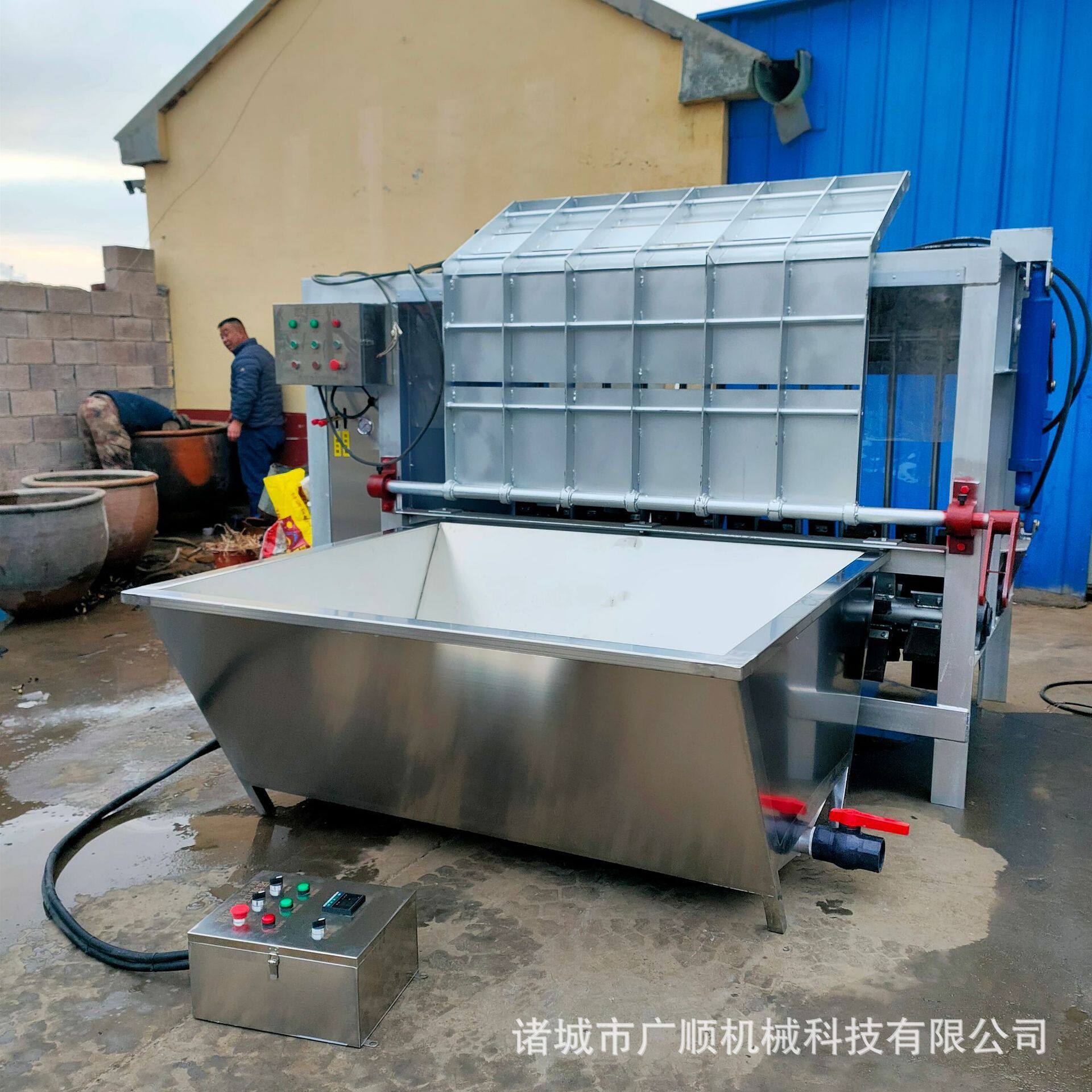 液压捞耙刨毛机 肥猪脱毛机 全自动猪打毛机 大型母猪屠宰设备