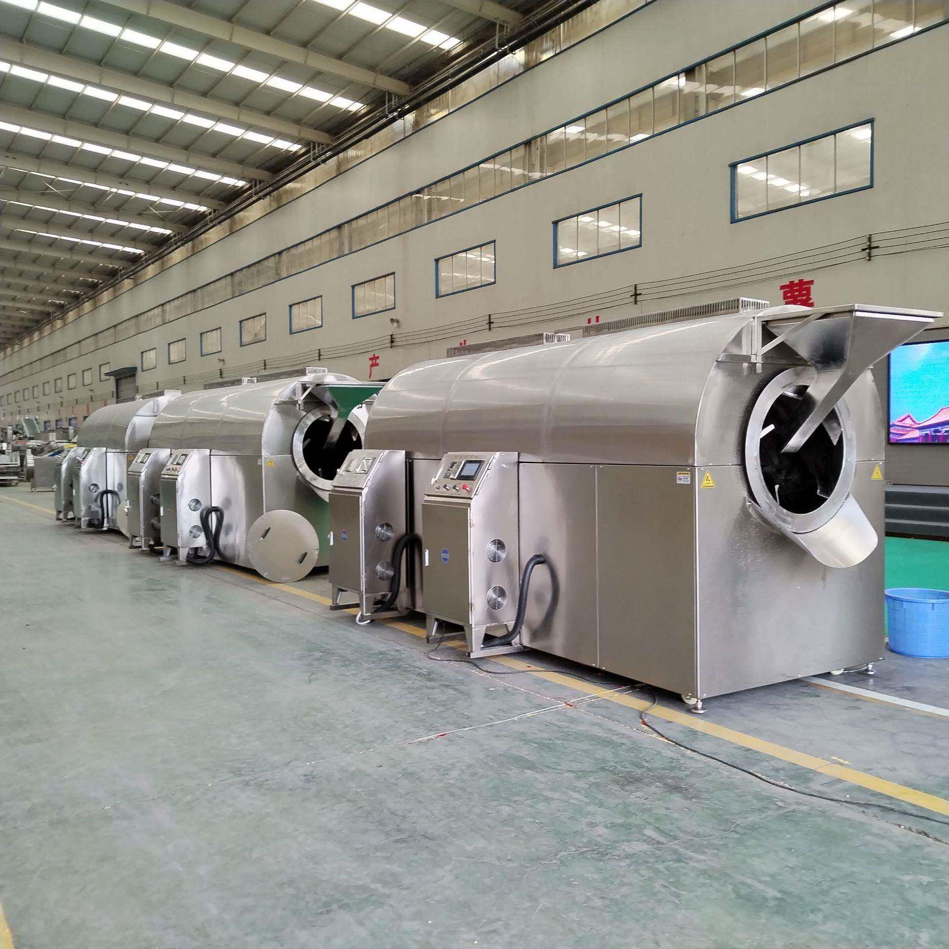 全自动电磁炒货机五谷杂粮炒货机炒芝麻机器全自动电磁滚筒炒锅