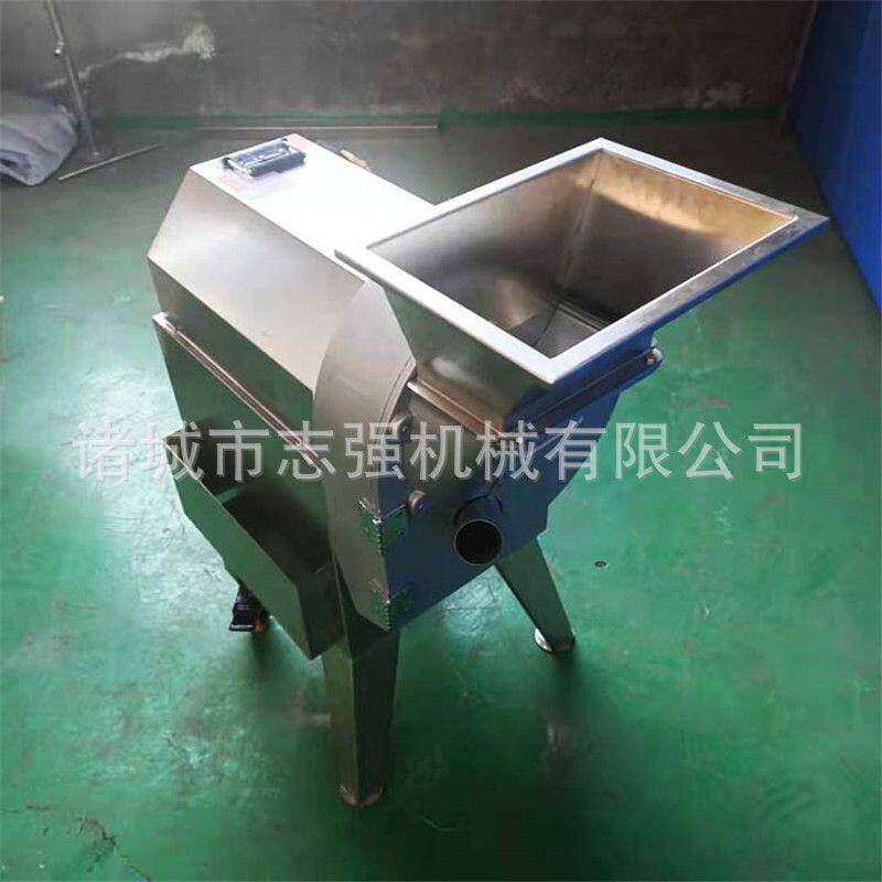 志强单头切菜机 实惠小型根茎类莲藕商用不锈钢茄子切片切丁丝机