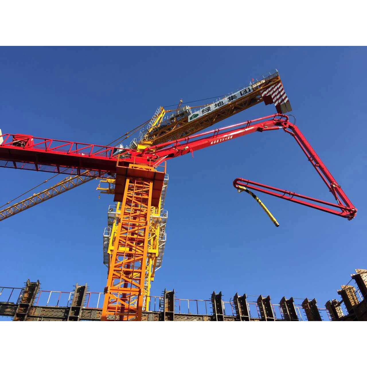 内爬式液压布料机 28 or 32m placing boom hydraulically tie