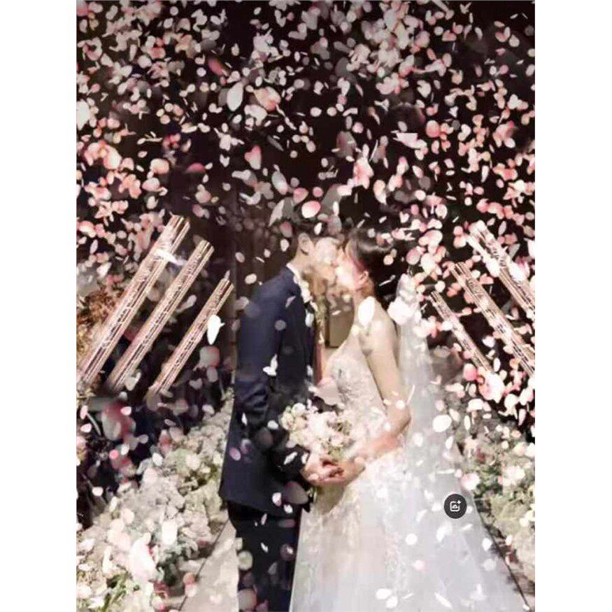 礼炮璀璨星河礼花炮筒花瓣雨婚庆手持礼炮玫瑰金结婚迎亲手拧礼炮